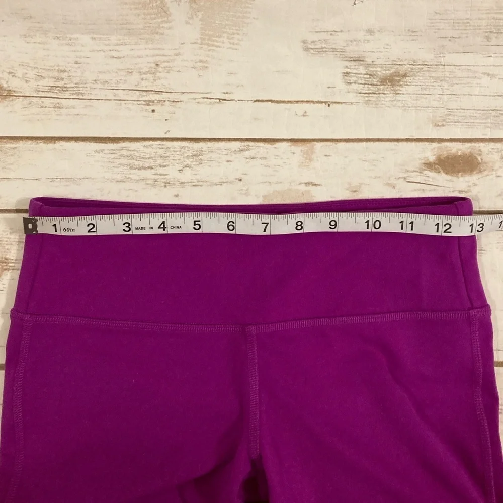 ALO Yoga Goddess Leggings Magenta Gray Ruched Compression M
